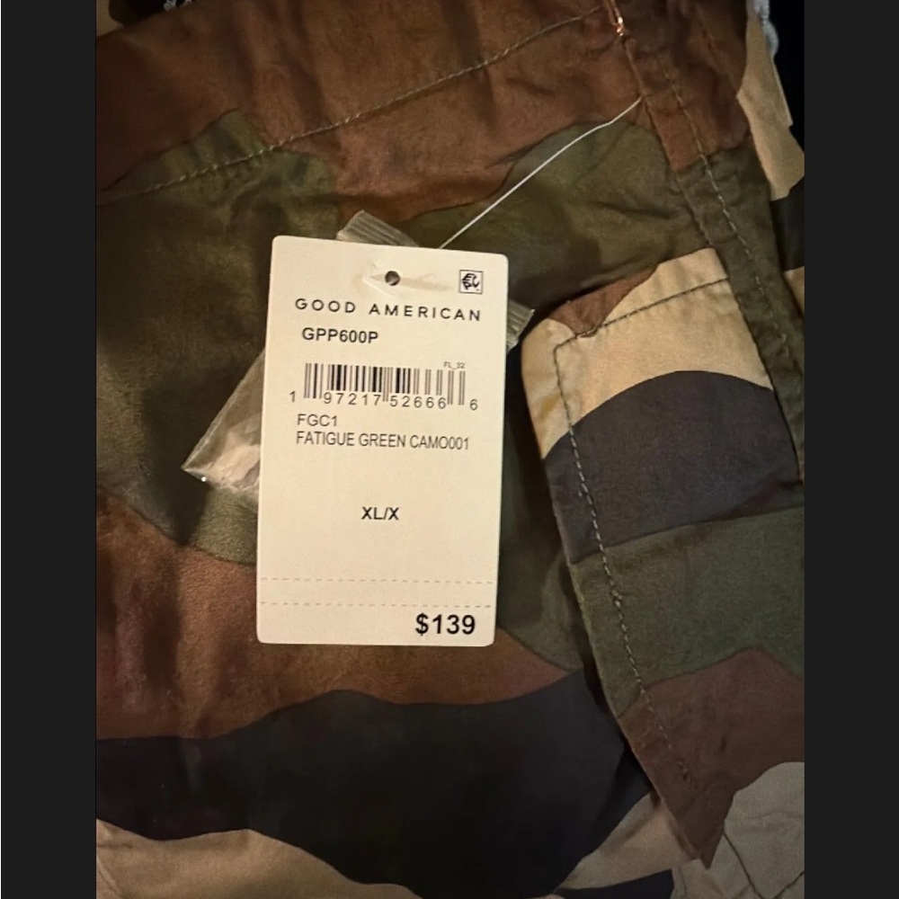 Good American Fatigue Green Camouflage Pants - Picture 4 of 6